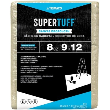 Trimaco 58901 9X12 8oz CANVAS DROP CLOTH