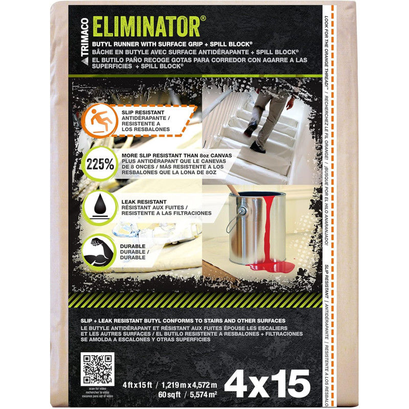 Trimaco 80328 4X15 HD BUTYL DROPCLOTH