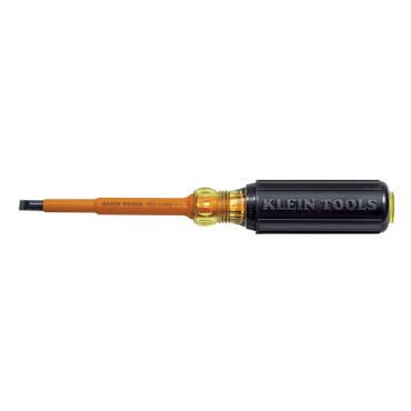 Klein 602-4-INS 4" Insulated Keystone-Tip Round-Shank Screwdriver