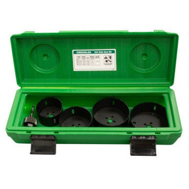 Greenlee Bi-Metal Hole Saw Kit Conduit Sizes 2-1/2" - 4"