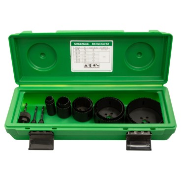 Greenlee Bi-Metal Hole Saw Kit Conduit Sizes 1/2" - 4"