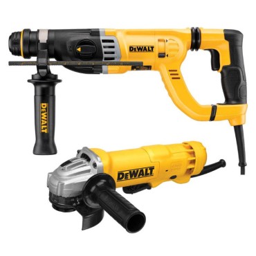 DeWalt D25263KG 1-1/8" D-Handle SDS Rotary Hammer with Shocks and Grinder