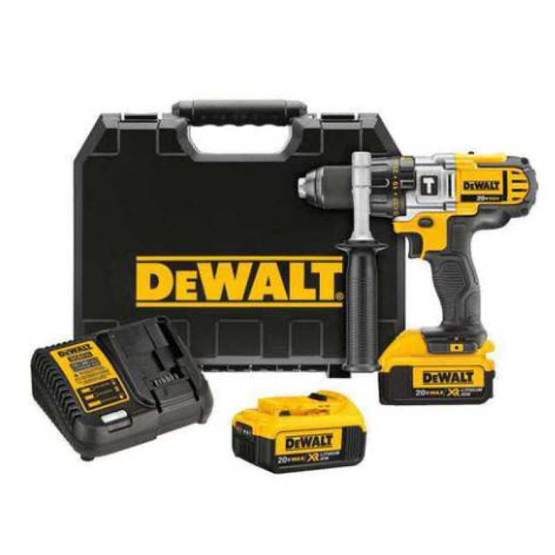 DeWalt DCD985M2 Max* Cordless Hammer Drill Kit, Li-Ion, 20.0V