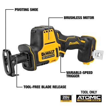 DeWALT DCS369B 20V Max ATOMIC™ Reciprocating Saw