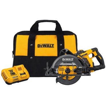 DeWalt FLEXVOLT DCS577X1 60V Max* 7-1/4 in Cordless Worm Drive Style Saw 9.0Ah Battery Kit 