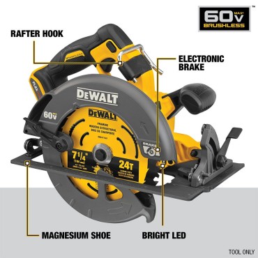 DEWALT 60V Max 7-1/4" Circular Saw Flexvolt DCS578B