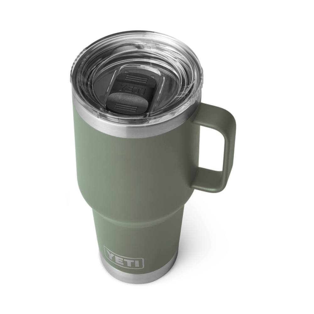 YETI Rambler 30 oz Travel Mug with Stronghold Lid Camp Green