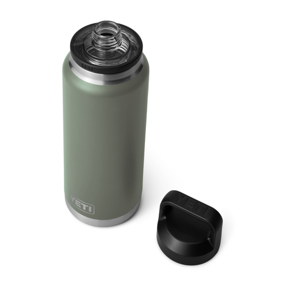 Yeti Rambler 36 Oz Bottle with Chug Cap Camp Green