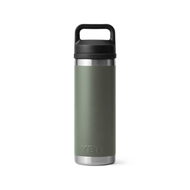 Yeti Rambler 18 Oz Bottle with Chug Cap Camp Green