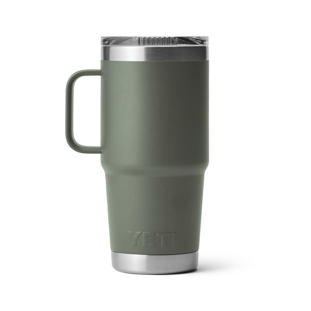 YETI Rambler 20 oz Travel Mug with Stronghold Lid Camp Green