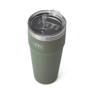 YETI Rambler 26 oz Straw Cup Camp Green