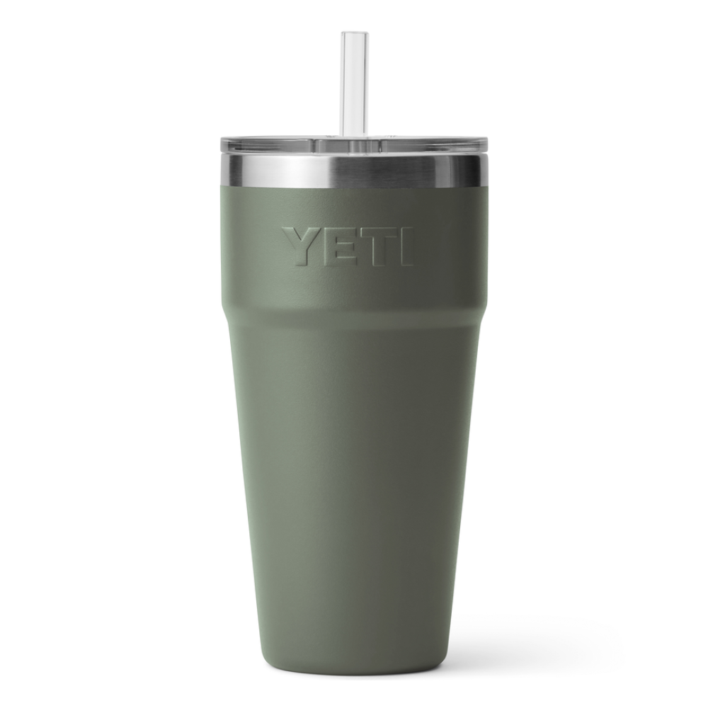 YETI Rambler 26 oz Straw Cup Camp Green