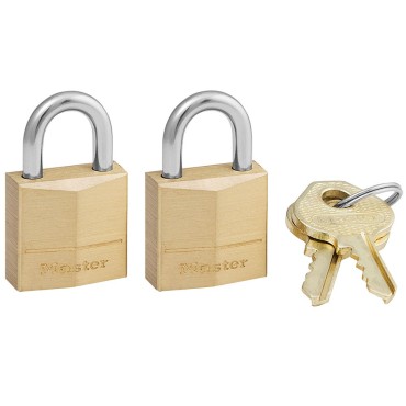 Master Lock 120T TWIN PACK BRASS PADLOCK