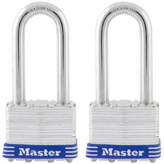 Master Lock 105D Wide Warded Padlock, 1-1/8-inch, Steel,Silver