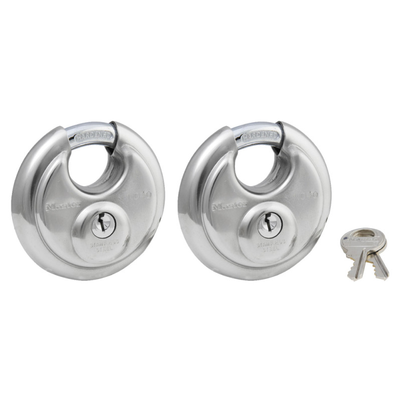 Master Lock 40T TWIN PACK SHROUDED PADLOCK