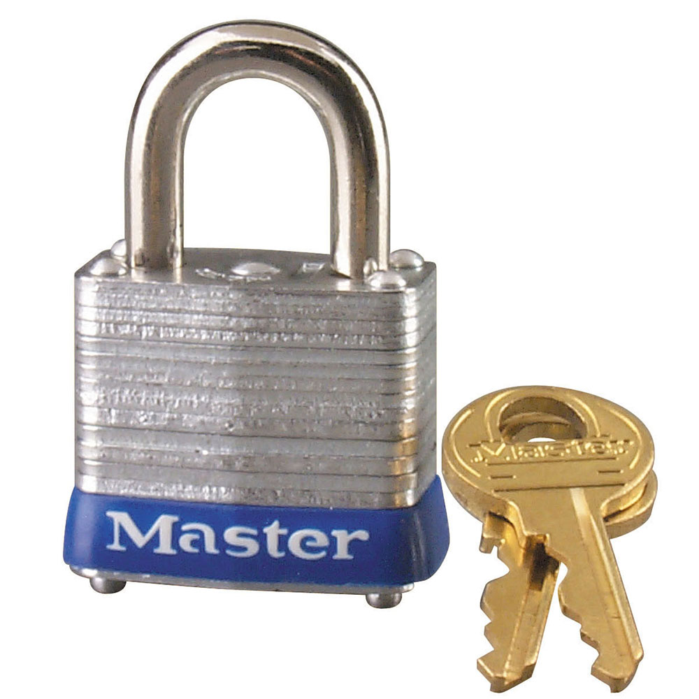 Master Lock Commercial Keyed Padlock, 1-9/16-in Wide x 1-1/2-in