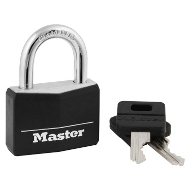 Master Lock 141D KD BL COVER BRASS PADLOCK