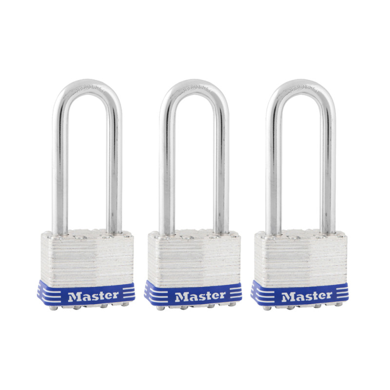 Master Lock 1TRILJ 1-3/4 3PK LAM PADLOCK