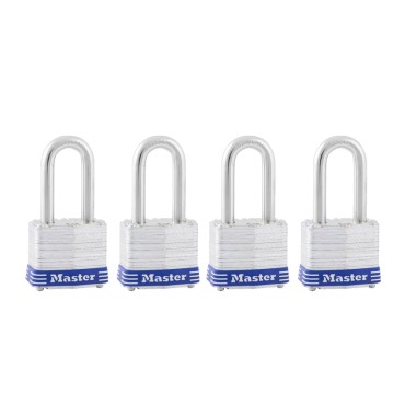 Master Lock 3QLF 4PK 1-1/2 LONG PADLOCK