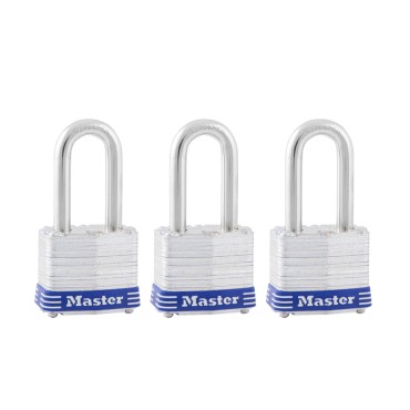 Master Lock 3TRILF 3PK 1-1/2 #3LF PADLOCK