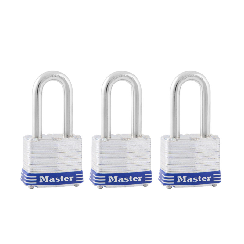 Master Lock 3TRILF 3PK 1-1/2 #3LF PADLOCK