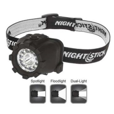 Nightstick NSP-4606B Dual-Light Headlamp - Black
