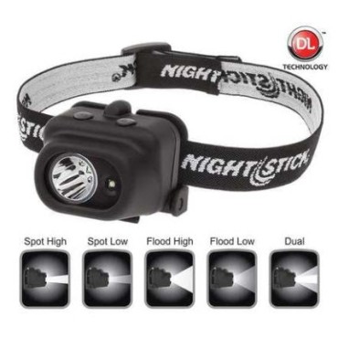 Nightstick NSP-4608B Dual-Light Multi-Functional Headlamp - Black