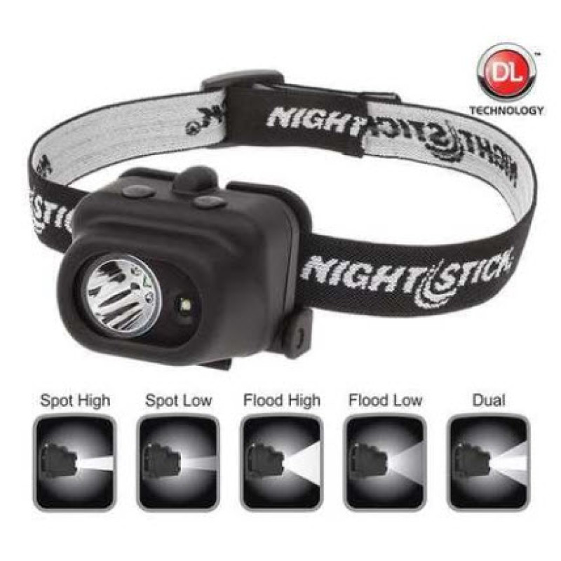 Nightstick NSP-4608B Dual-Light Multi-Functional Headlamp - Black