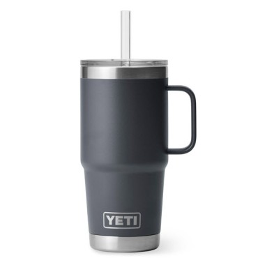 YETI Rambler 25 oz Straw Mug Charcoal