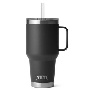 YETI Rambler 35 oz Mug with Straw Lid Black