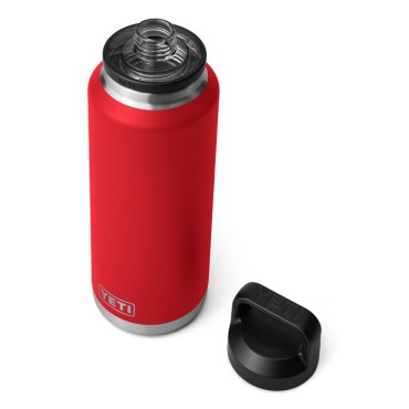 Yeti Rambler Bottle 46 oz Rescue Red with Chug Cap