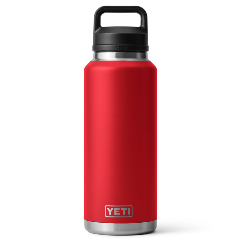 YETI Rambler Bottle 46 oz Rescue Red with Chug Cap