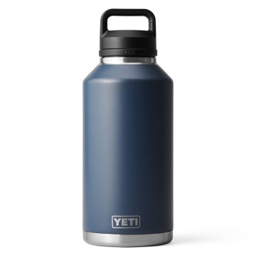 Yeti Rambler Bottle 64 oz Navy with Chug Cap