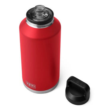 Yeti Rambler Bottle 64 oz Rescue Red with Chug Cap