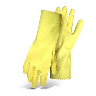 Boss MFG 958S Small Yellow LINED LATEX GLOVE