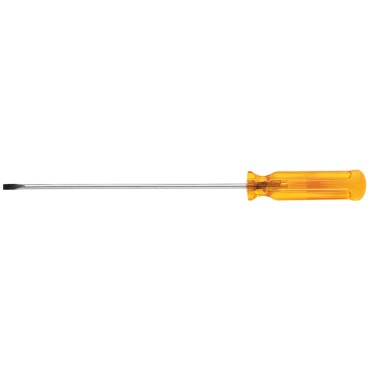 Klein 1/8 inch Cabinet Tip Screwdriver 10-inch Shank