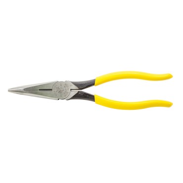 Klein D203-8 8" HD Long Nose Pliers Side Cutting