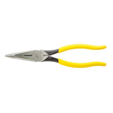 Klein D203-8 8" HD Long Nose Pliers Side Cutting