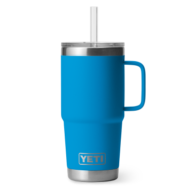 YETI Rambler 25 oz Straw Mug Big Wave Blue