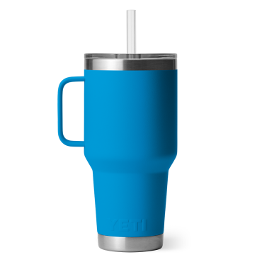 YETI Rambler 35 oz Straw Mug Big Wave Blue
