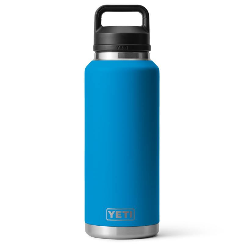 YETI Rambler 46 Oz Bottle with Chug Cap Big Wave Blue