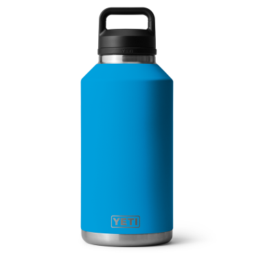 Yeti Rambler 64 Oz Bottle with Chug Cap Big Wave Blue