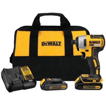 DEWALT 20V MAX* Brushless Cordless 1/4" Impact Driver Kit DCF787C2