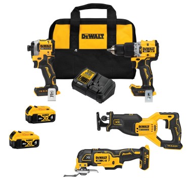 DEWALT 20V MAX Brushless 4-Tool Combo Kit DCK4050M2