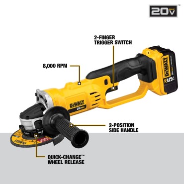 DEWALT 20V MAX* Grinder Tool Kit DCG412P2