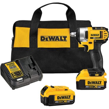 DeWALT DCF880M2 20V MAX Lithium Ion 1/2" Impact Wrench Kit