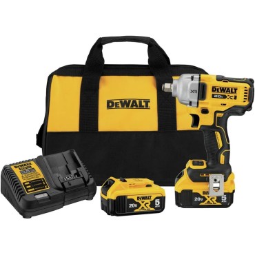 DeWALT DCF891P2 20V MAX XR® 1/2" Impact Wrench Kit with Hog Ring Anvil