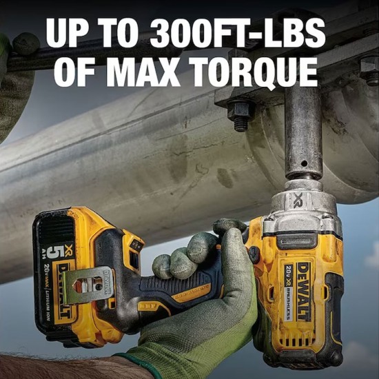 20V MAX* XR® Brushless Cordless 1/2 In High Torque Impact Wrench with Hog  Ring Anvil (Tool Only)