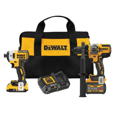 DeWalt DCK2100D1T1 20V MAX* Hammer Drill/Driver and Impact Driver Combo Kit