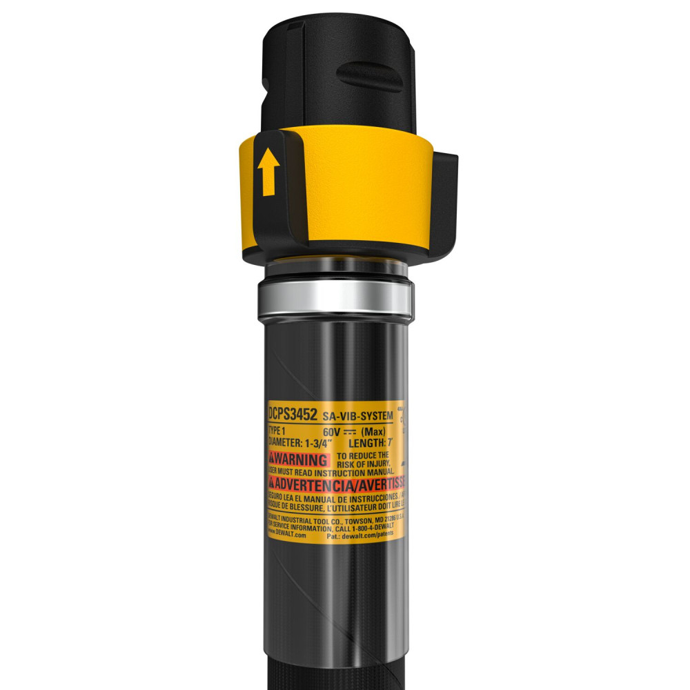 DEWALT POWERSHIFT 1.75 in. Head, 7 ft. Concrete Vibrator Shaft DCPS3452